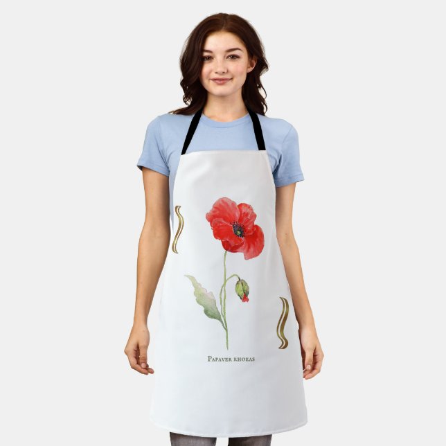 Corn poppy apron (Worn)