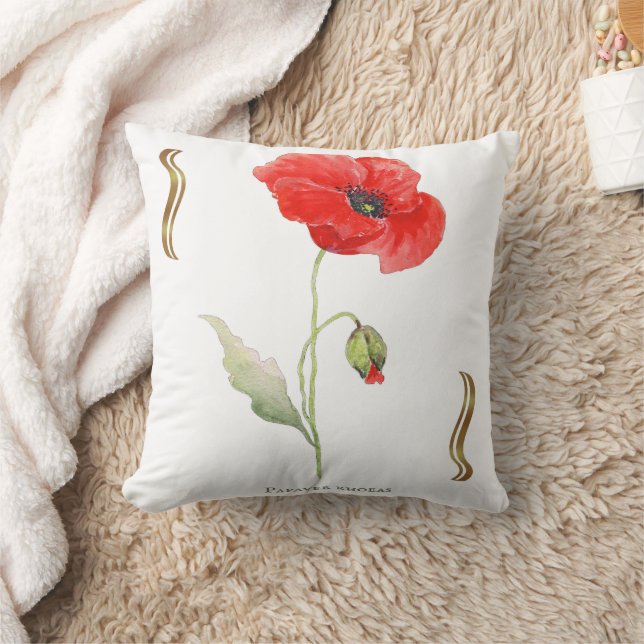 Corn poppy cushion (Blanket)