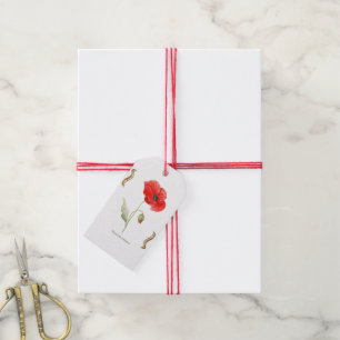 Corn poppy gift tags