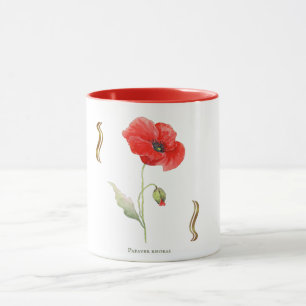Corn poppy mug