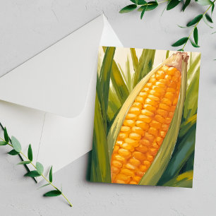 Corn Stalk Farm Country Southern Painting Card
