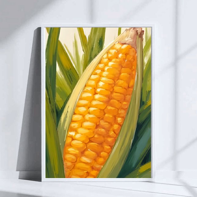 Corn Stalk | Farm Country Southern Painting Poster (Creator Uploaded)