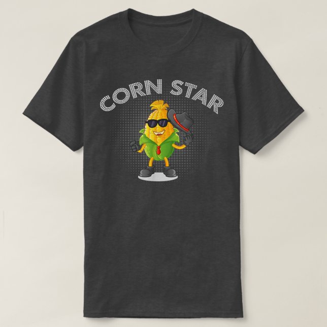 Corn Star Corn Healthy Vegetable  T-Shirt (Design Front)
