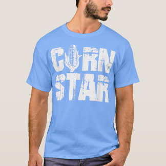 Corn Star Distressed Corn Farmers Farming  T-Shirt