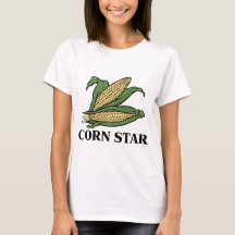 Corn Star Funny Vegetable Pun BBQ Humour