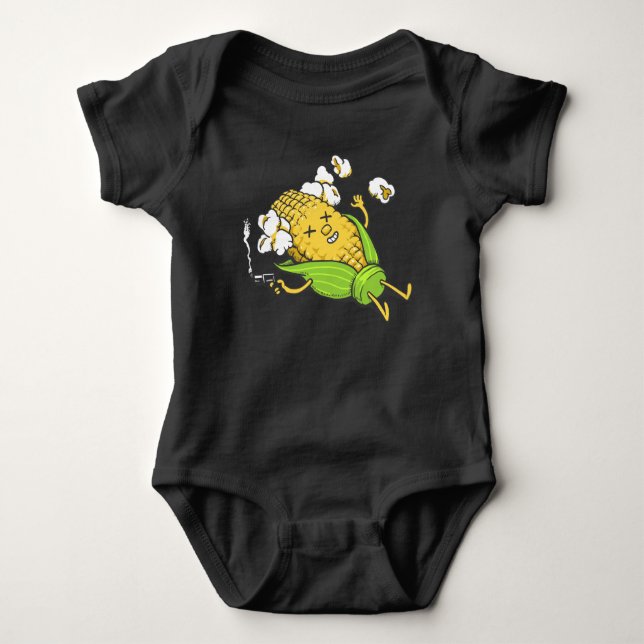 Corn Suicide Cute Baby Boy Girl Halloween 2023 Bodysuit (Front)