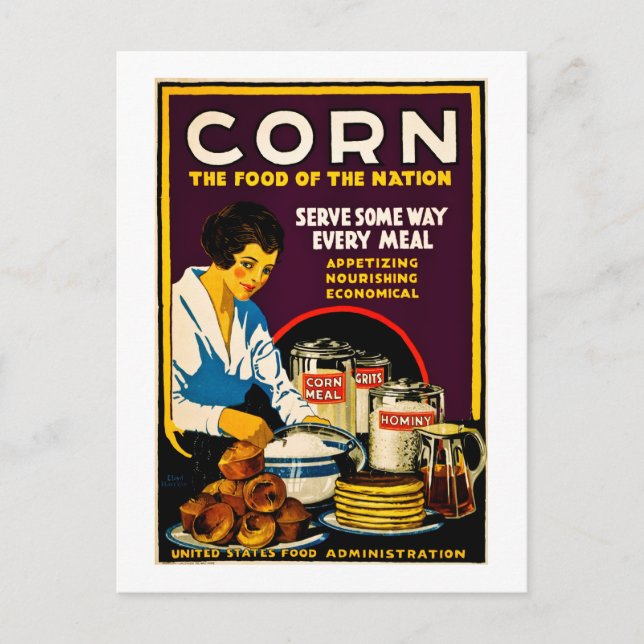 Corn - The Food of the Nation Postcard (Front)