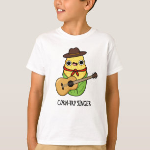 Corn-try Singer Funny Corn Pun  T-Shirt