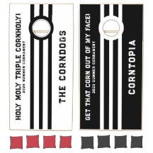 Cornament Team Name Motto Stripes