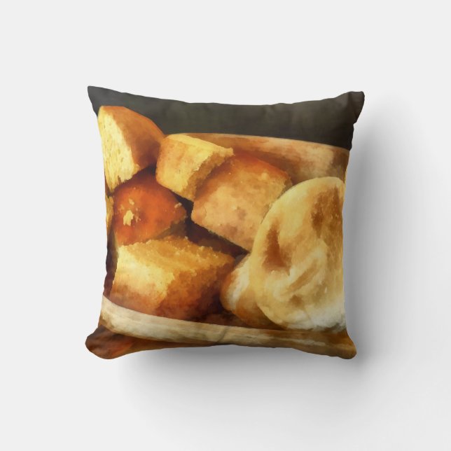 Cornbread and Rolls Cushion (Front)