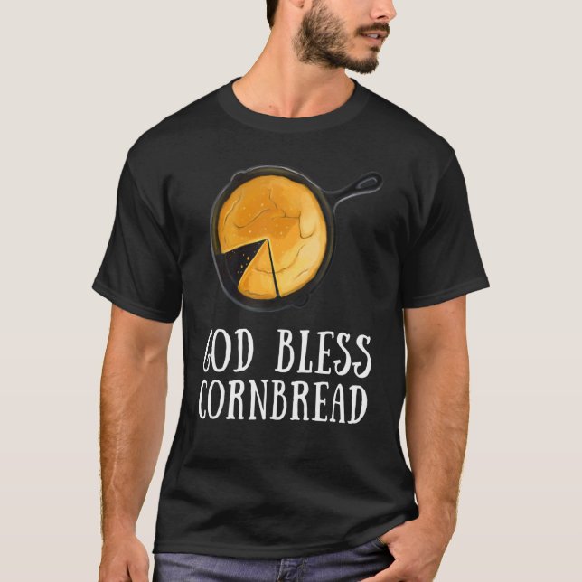 Cornbread Baking Cornmeal Muffins Batter Bread T-Shirt (Front)