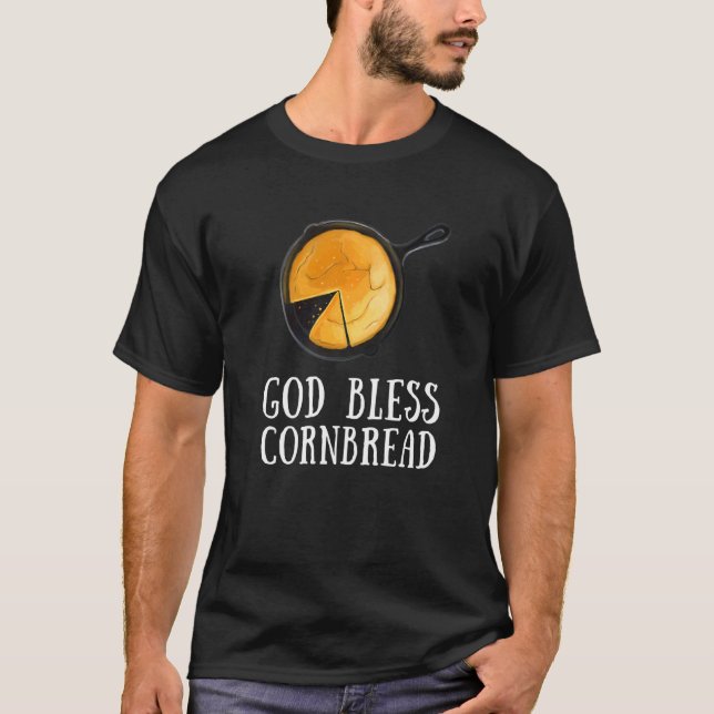 Cornbread Baking Cornmeal Muffins Batter Bread T-Shirt (Front)