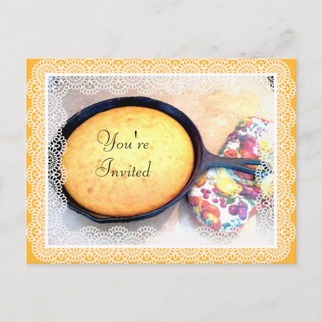 Cornbread , You're Invited_ Invitation Postcard (Front)