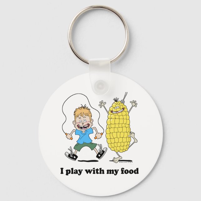Corncob and kid playing key ring (Front)