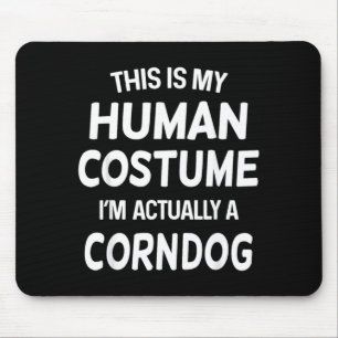 Corndog Costume Shirt Corndog Halloween Mouse Pad