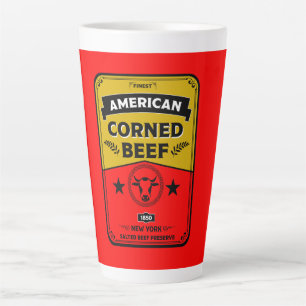 Corned Beef kitchen Vintage Latte Mug