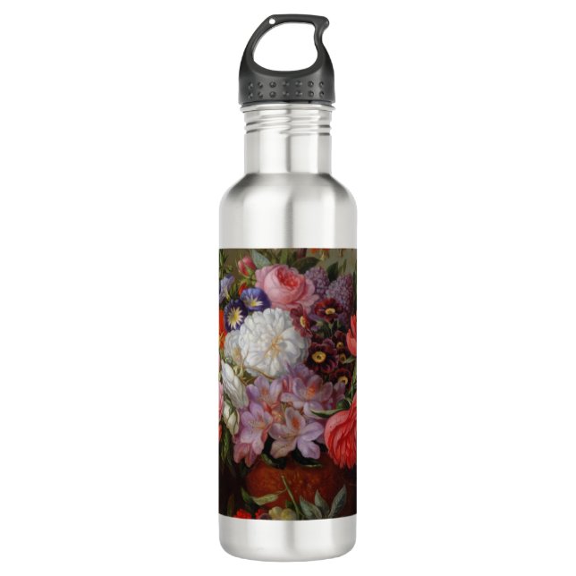 Cornelis Johannes van Hulsteijn Vase with Flowers  710 Ml Water Bottle (Front)