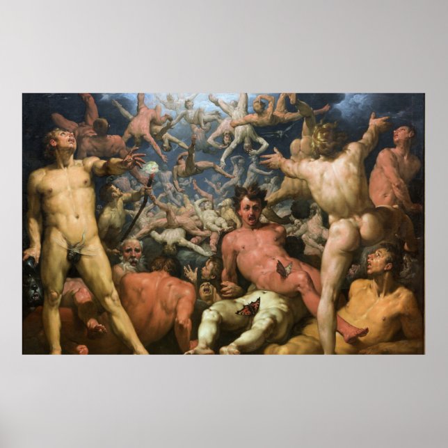 Cornelis van Haarlem - The Fall of the Titans Canv Poster (Front)