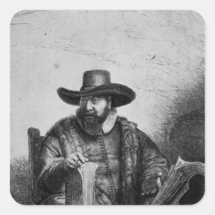Cornelius Claesz Anslo 1640 Square Sticker