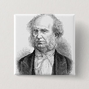 Cornelius Vanderbilt, c.1877 15 Cm Square Badge