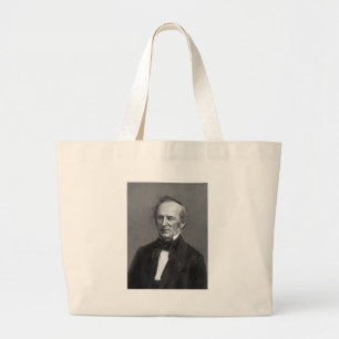 Cornelius Vanderbilt Daguerreotype Portrait Large Tote Bag