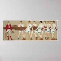 Cornell Crew Team, circa 1907  12H x 32W