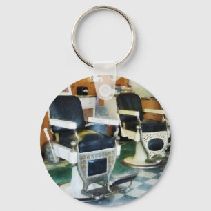 Corner Barber Shop Key Ring