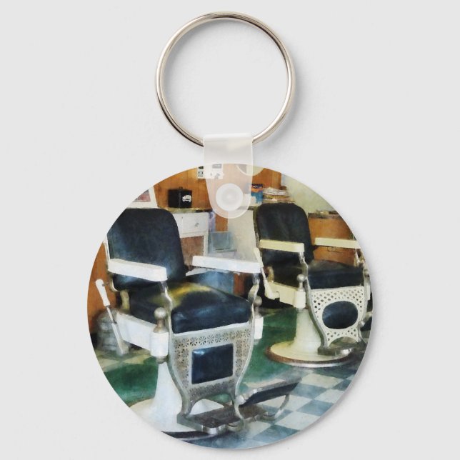 Corner Barber Shop Key Ring (Front)