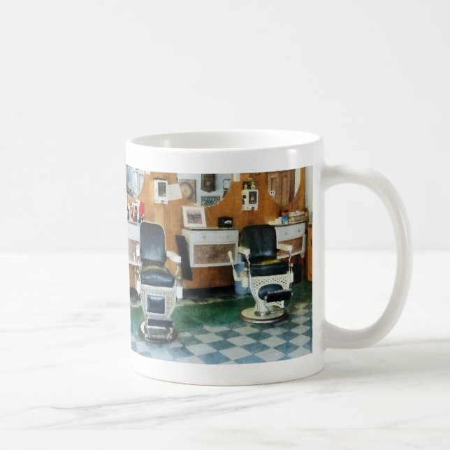 Corner Barber Two Chairs Coffee Mug (Right)