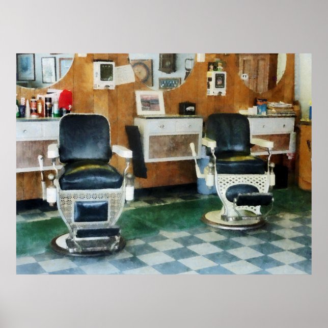 Corner Barber Two Chairs Poster (Front)