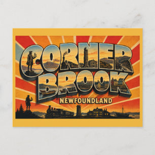 Corner Brook Newfoundland Historic City Postcard