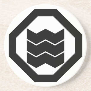 Corner Cut Angle Shrink Three Coaster