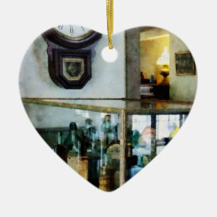 Corner Drug Store Ceramic Ornament