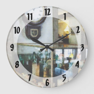Corner Drug Store Large Clock
