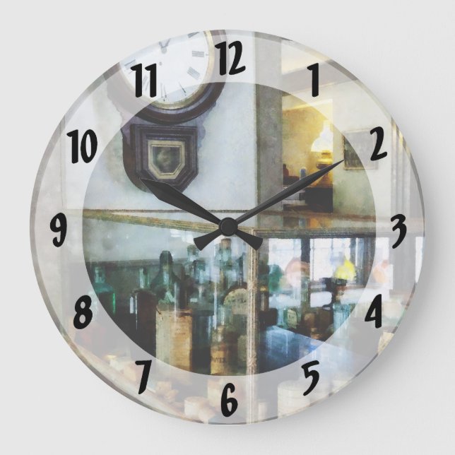 Corner Drug Store Large Clock (Front)