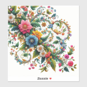 Corner Floral Sticker