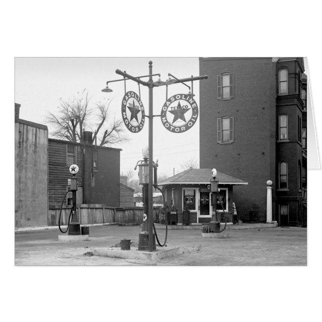 Corner Gas Station, 1925 (Front Horizontal)
