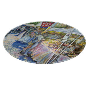 Corner of Flying Pig Farm and Wine a Bit. Cutting Board