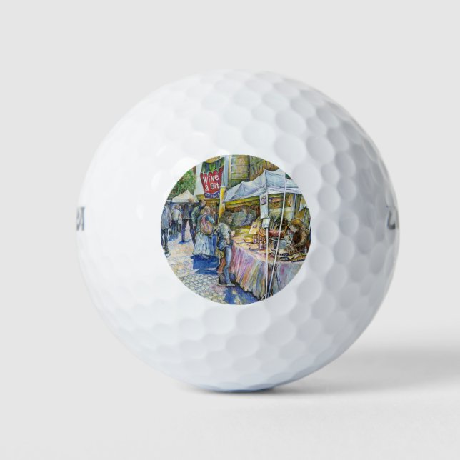 Corner of Flying Pig Farm and Wine a Bit. Golf Balls (Front)