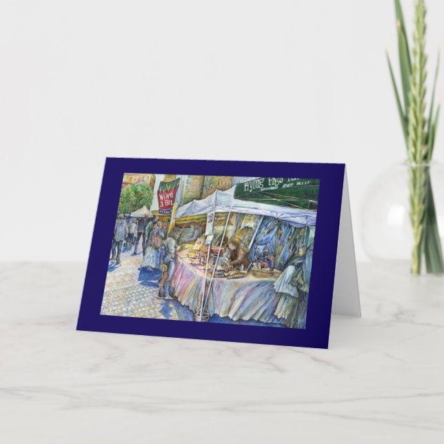 Corner of Flying Pig Farm and Wine a Bit Greeting Card (Front)