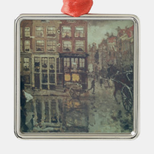 Corner of Leidsche Square, Amsterdam Metal Tree Decoration