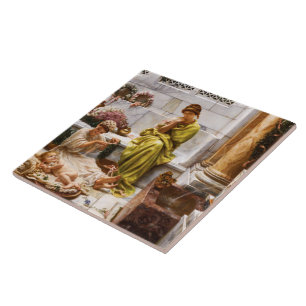 Corner Of The Marketplace Ceramic Tile