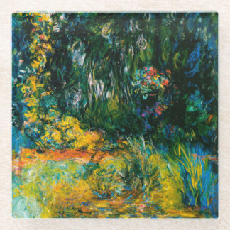 Corner of the Nympheas Basin - Claude Monet Glass Coaster