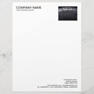 Corner Photo - Typewriter Customized Letterhead