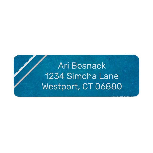 Corner Stripe Return Address Labels (Front)