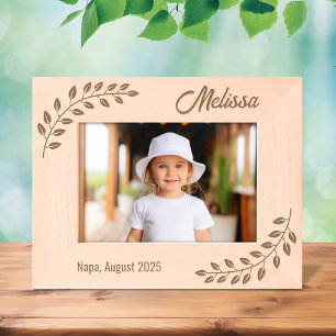 Corner Wreath Branch 7x5 Etched Frames