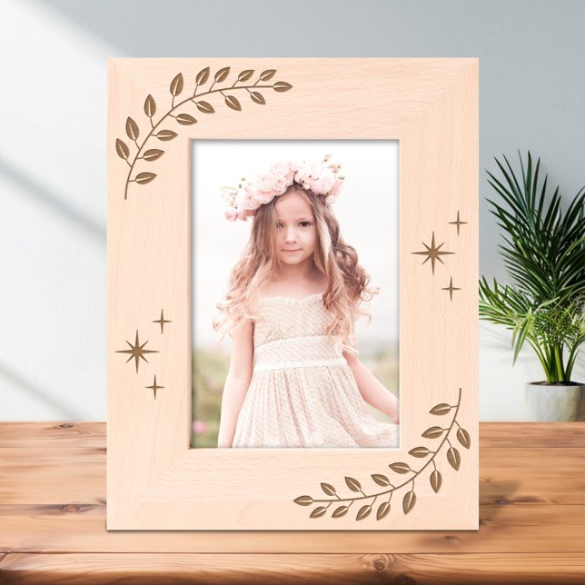 Corner Wreath Branch Sparkles 7x5 Etched Frames (Creator Uploaded)