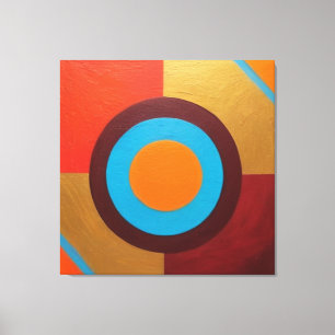Cornering Frame in Canvas The Alma Balance Print