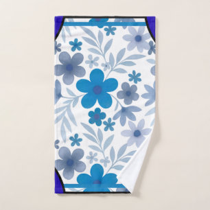 Cornerstone Blossom Indigo Hand Towel