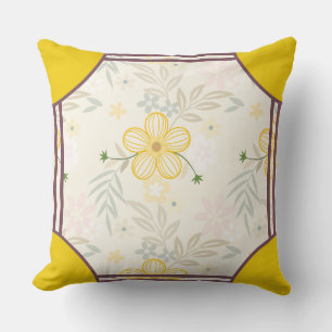 Cornerstone Blossom Olive Cushion